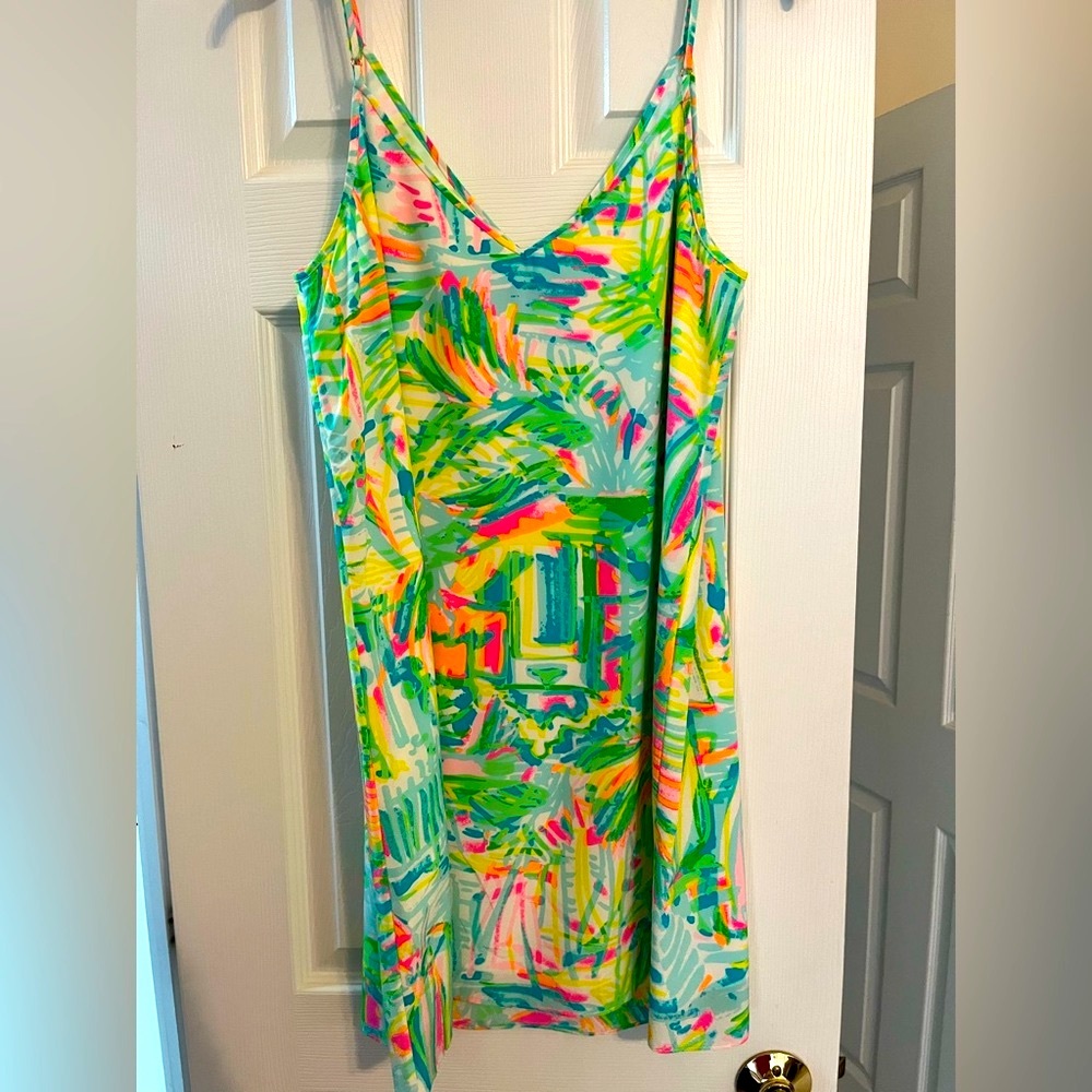 SOLD.   EUC Lilly Pulitzer Lela Silk Dress. Size Large.